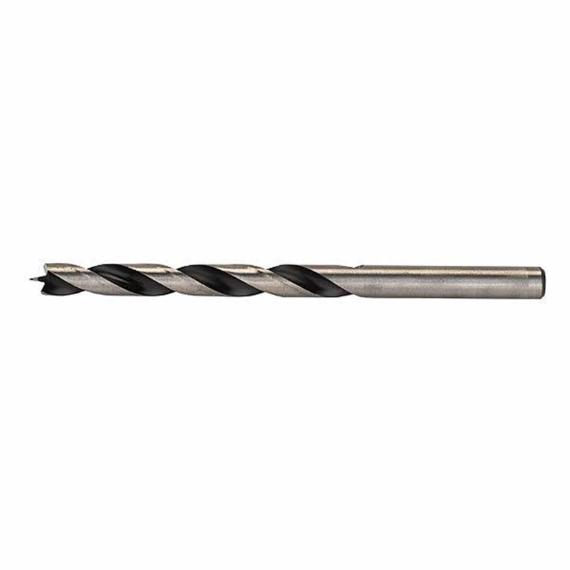 Chrome-Vanadium Steel Brad Point Drill Bit - Measurement System:Metric - Size:6 mm